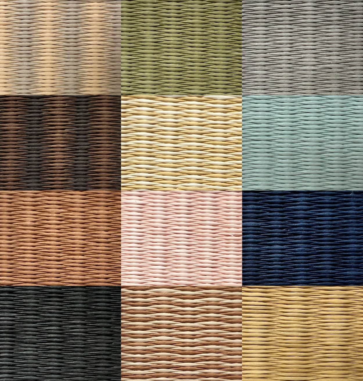 カラー豊富なダイケン和紙を並べた画像